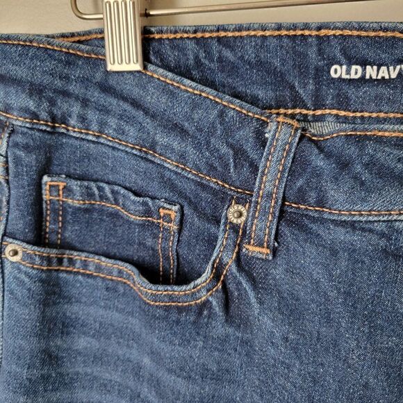 NWT OLD NAVY O.G. STRAIGHT HIGH RISE JEANS RAW EDGE SIZE 10 WOMENS - Picture 11 of 14